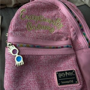 Luna Lovegood "Exceptionally Ordinary" Loungefly mini backpack.